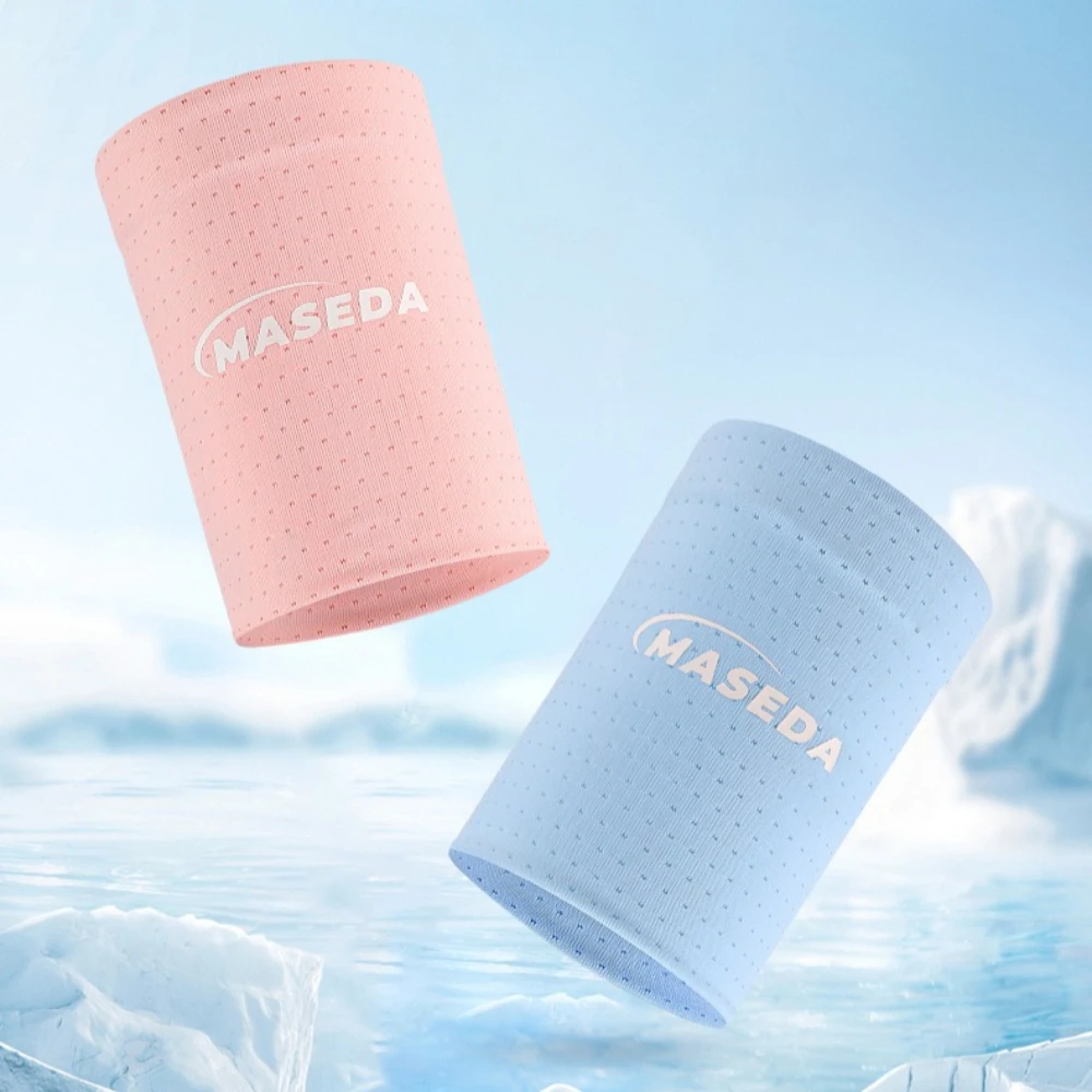 1/2pcs ﻿ Wristbands Sport Cold Feeling Ice Silk Fitness Accessories Weightlifting Sweat-absorbing Wristbands Gym Cooling Towel