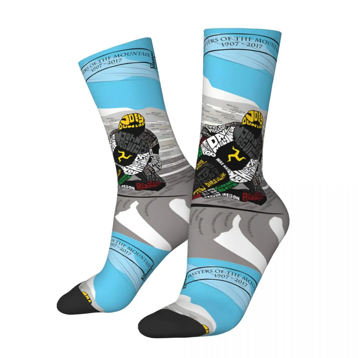 

Crazy compression Masters Of The Mountain 1907-2017 Sock for Men Harajuku Cafe Race Motorcycle Quality Pattern Crew Sock Casual