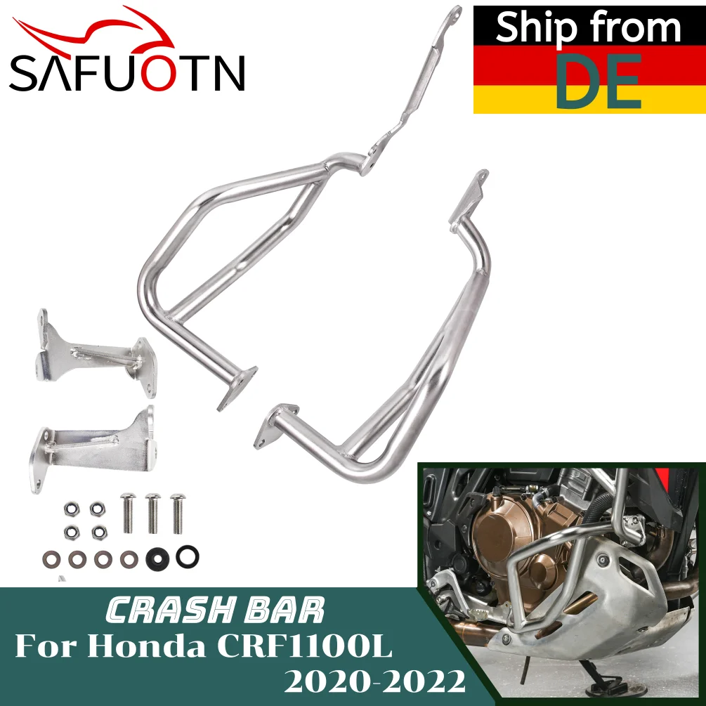 

CRF1100L Engine Guard Highway Crash Bar For Honda CRF 1100L Africa Twin 2020 2021 2022 Frame Lower Bumper Protection Accessories