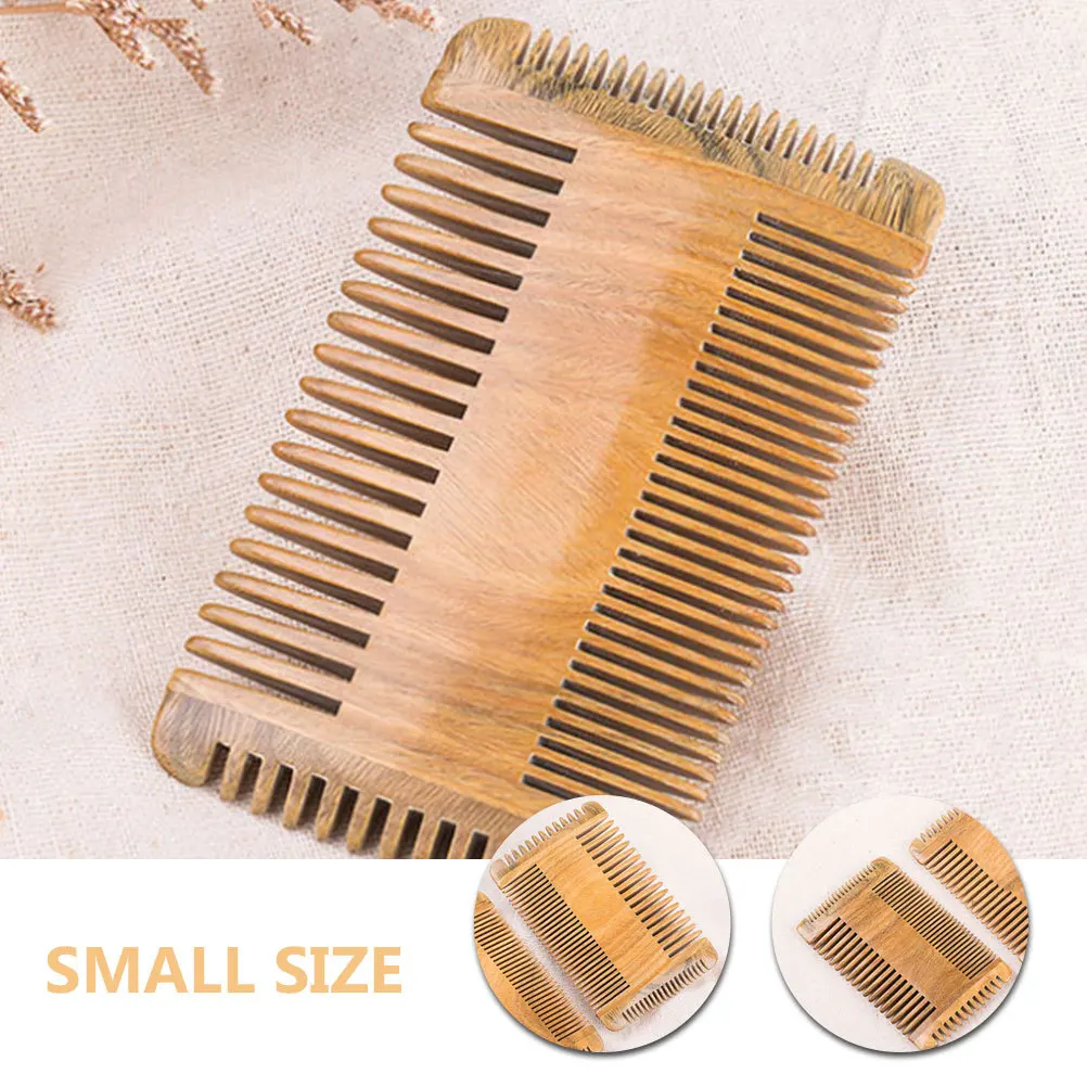 

Fine Tooth Comb Wood Hairdressing Accessory Stylish Detangling Scalp Massage Lightweight Portable Dandruff Removal