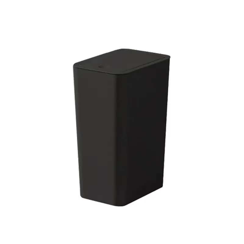 

Compact Push-in Trash Can with Pop-Up Lid, 10L/2.6Gal Slimline for Bathroom, Kitchen, Office