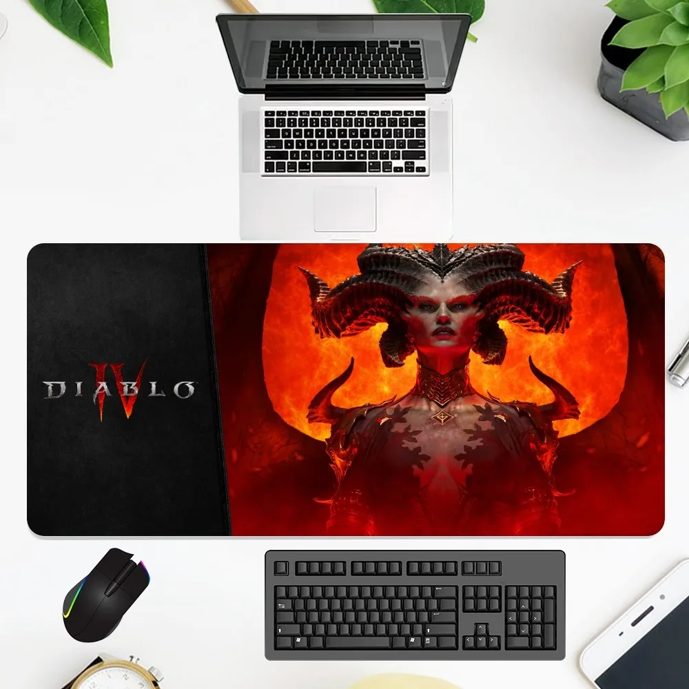 Game D-Diablo 4 Mouse Pad office Large Small Computer pc Keyboard Rubber Game Anti-Slip Mice Mat big