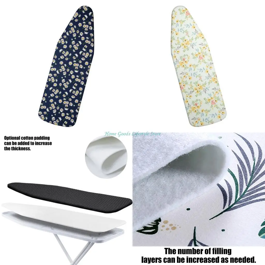E74E Multuse Ironing Board Cover 70x45cm for Various Models Easy To Clean Maintain