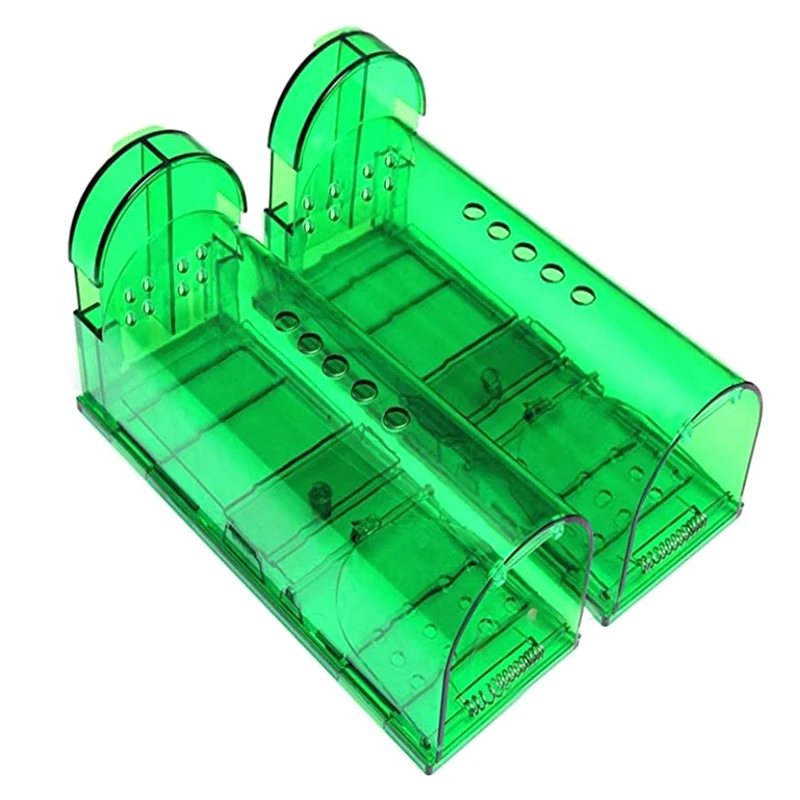 Transparent Mouse Trap Mice Live Catcher Reusable Small Animals Cage Durable Easy Install Easy To Use