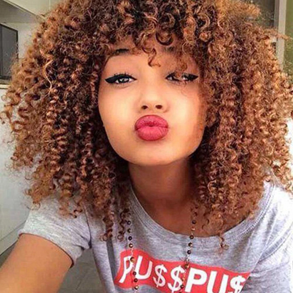 

12-дюймовый парик, натуральные синтетические смешанные коричневые парики для женщин, вьющийся парик, термостойкие волосы для ежедневного использования, праздничный костюм на Хэллоуин