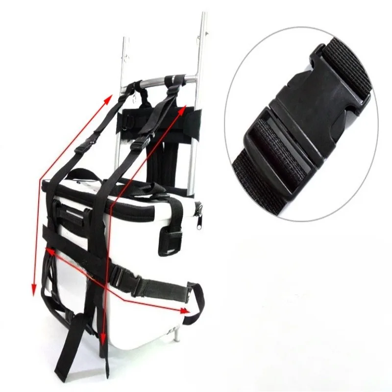 Aluminum alloy folding portable mountaineering back frame travel camping hiking climbing carry luggage supplies 1pcs