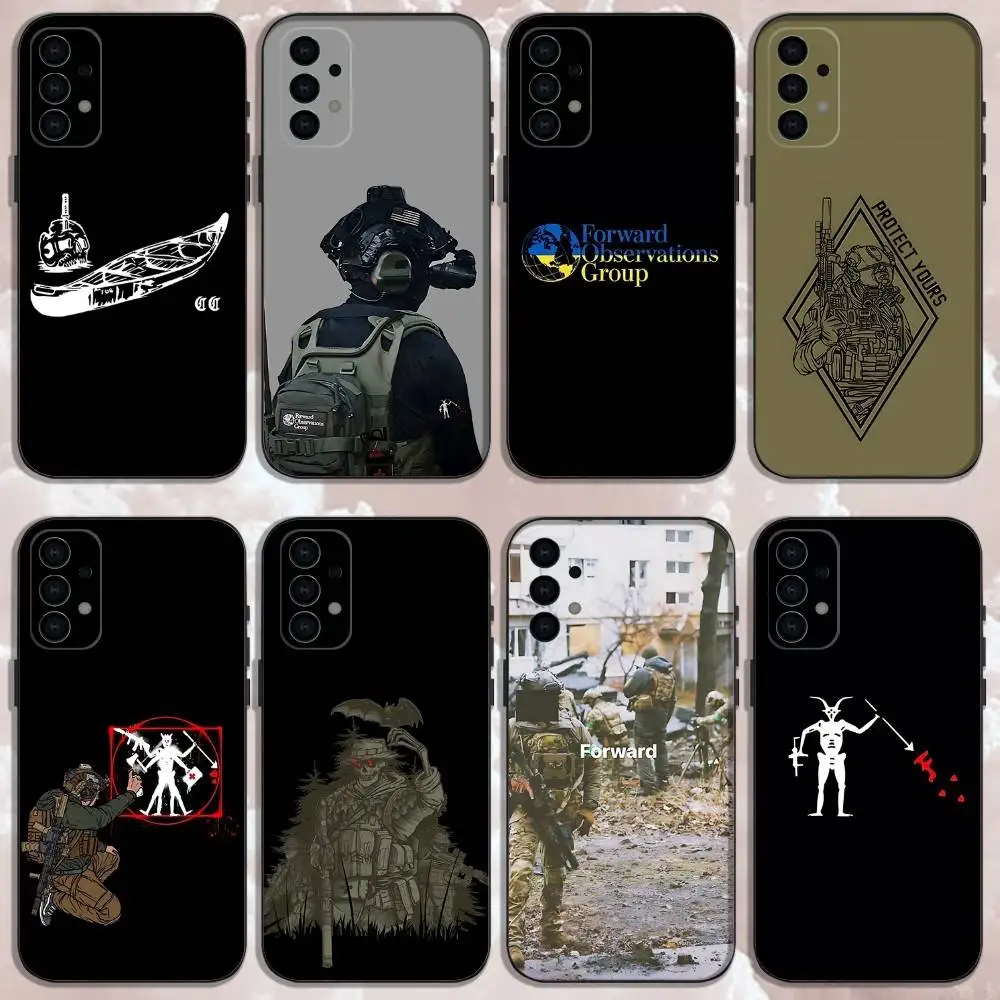 

Forward Observations Group FOG For Samsung Galaxy A73,31,32,72,41,53,52,71,22,5G,Note,J7,8,9 Soft Black Phone Case