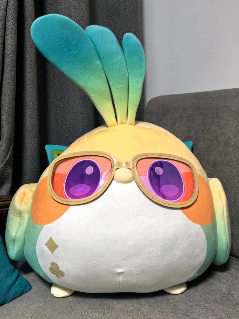 miHoYo Honkai: Star Rail Owlbert Empfangsraum-Serie, 60 cm, Aventurin, kleiner Vogel, große Plüschpuppe, süßer Plüsch-Anhänger, Geschenk