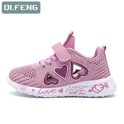 Lovely Girls New Casual Shoes Light Mesh Sneakers Kids Summer Children Fashion Tennis Cute Sport Cartoon Female Running Footwear