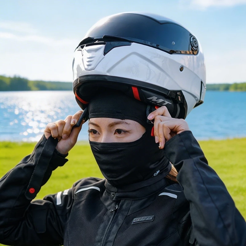 Summer Ice Silk Bandana Anti-UV Breathable Sun Protection Cap Face Mask for Cycling MTB Motorcycle Road Bike Outdoor Sports