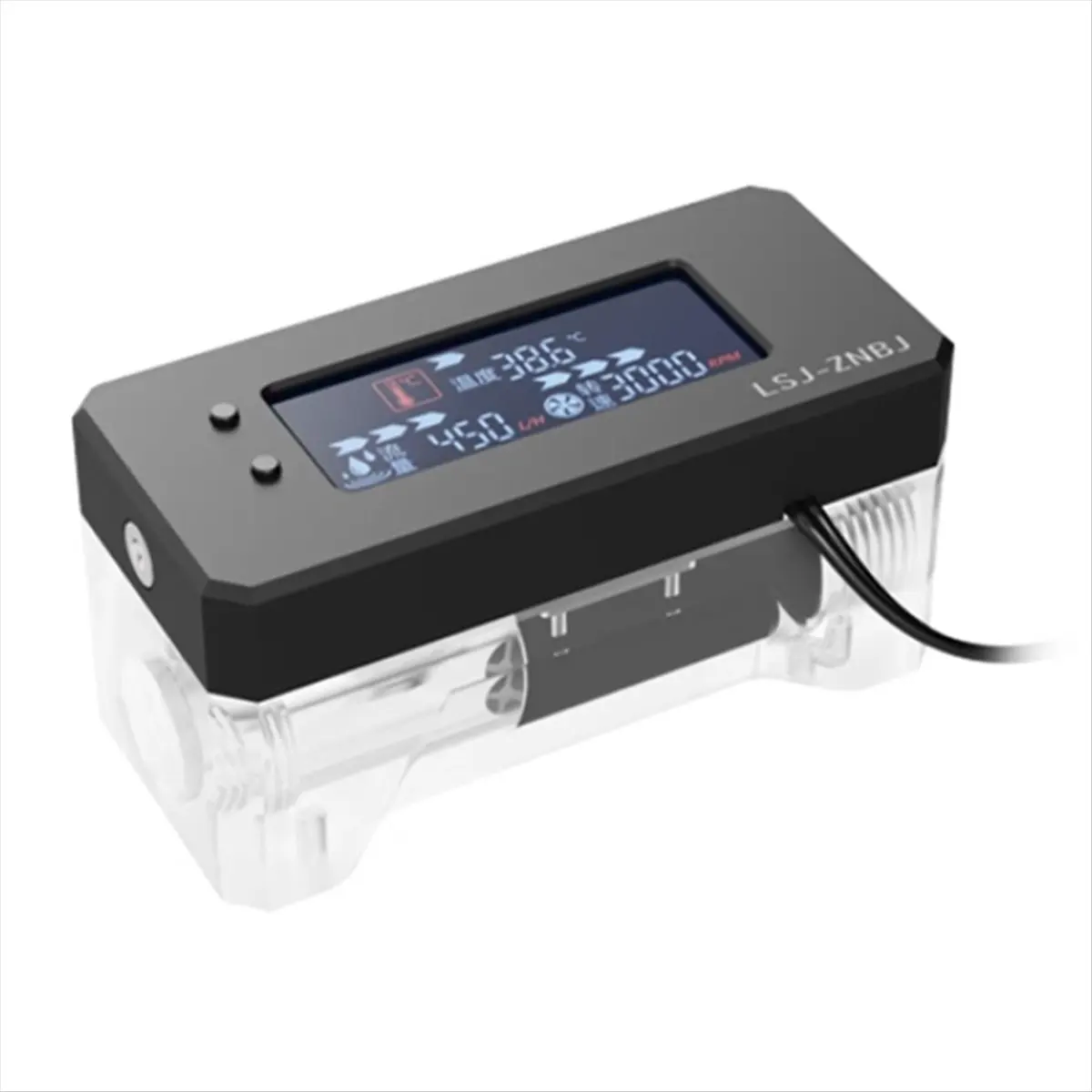 A49T  LCD Alarm for PC Water Cooling System High Temperature Monitoring Speed Liquid Stop Running Monitor LSJ-ZNBJ,A
