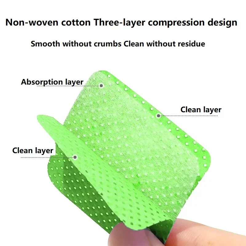 NUOVO 300PCS Salviette per unghie senza pelucchi Attrezzature per unghie Dischetti di cotone Tovaglioli senza pelucchi per manicure Cotone per unghie soffici Detergente per unghie