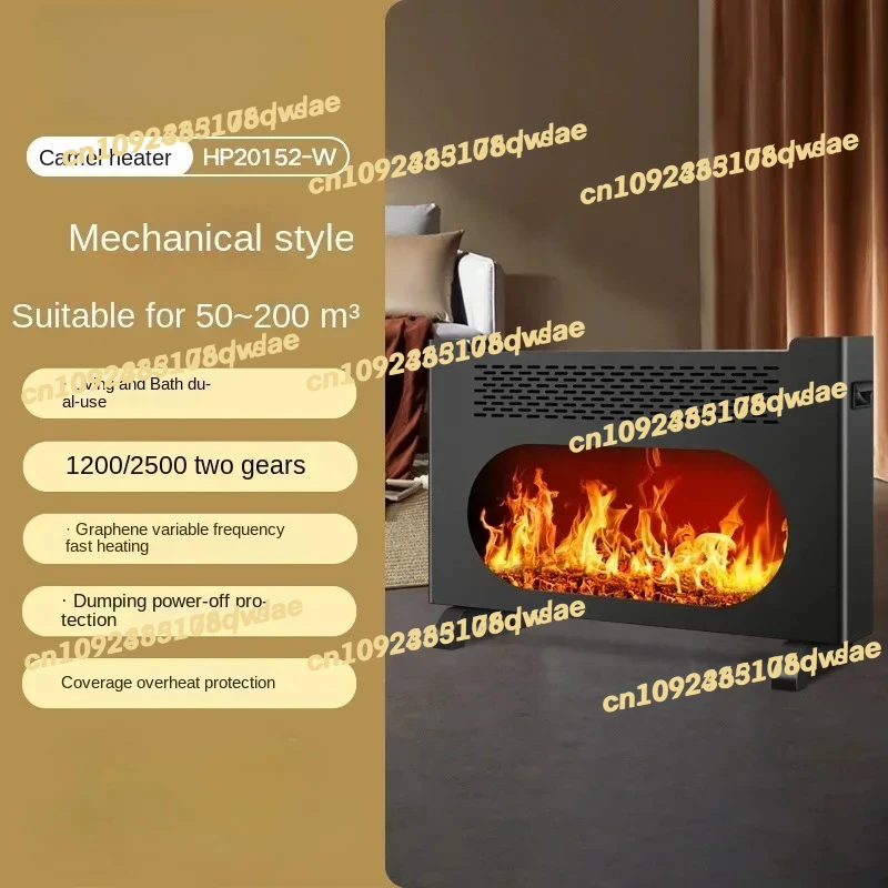 

220V Camel heater for energy-saving fireplace, graphene indoor electric heating