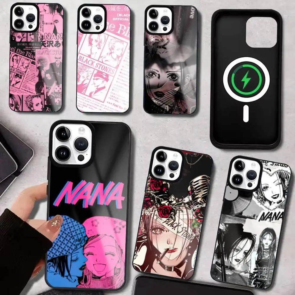 

Japanese Classic Anime NANA Phone Case For iPhone17,16,15,14,13,12,11 Plus,Pro Max For Magsafe Wireless Charging