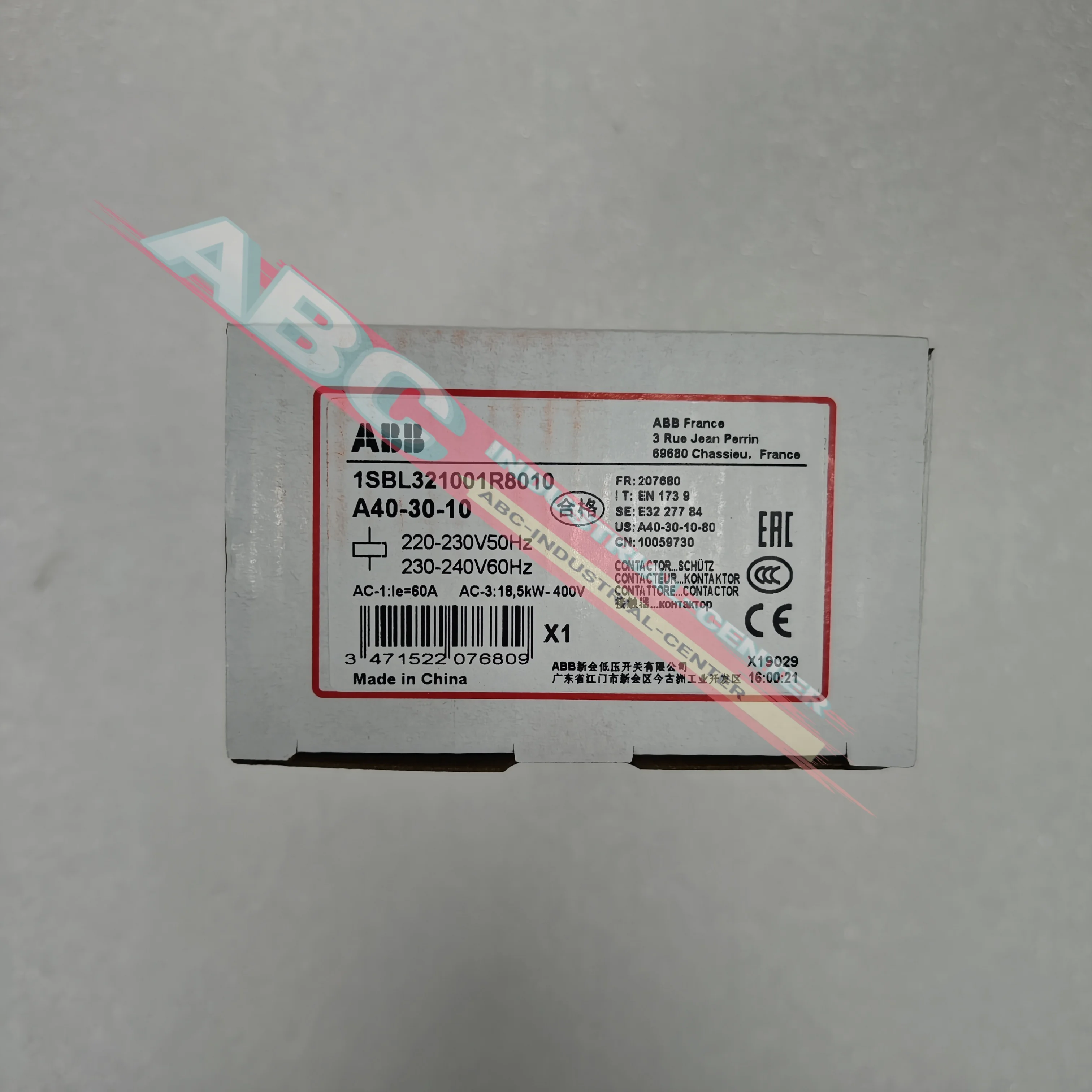 

Contactor A40-30-10 220VAC A50-40-00 220V 100%NEW