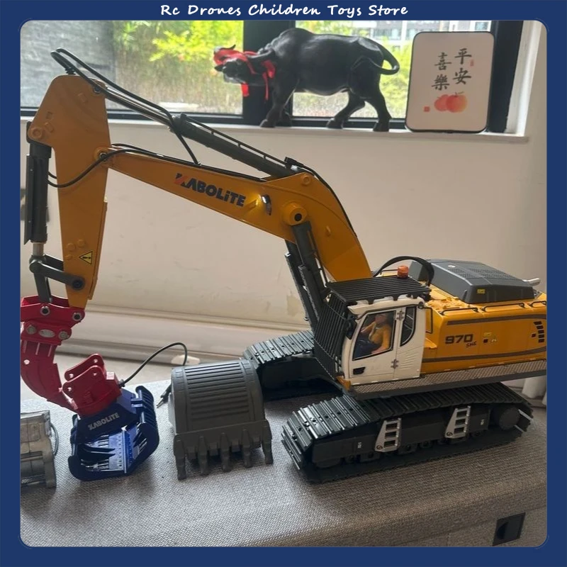 

New 1/14 Huina 1599 Upgrade K5901 Alloy Remote Control Lead Screw Excavator Remote Control Model Toy For Boys Holiday Gift