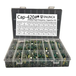 24Value High Frequency Capacitor Kit 16V 25v 35V 50V 22uf 0.1uf 0.22uf 220uf 100uf 1000uf 2200uf Aluminum Electrolytic Capacitor