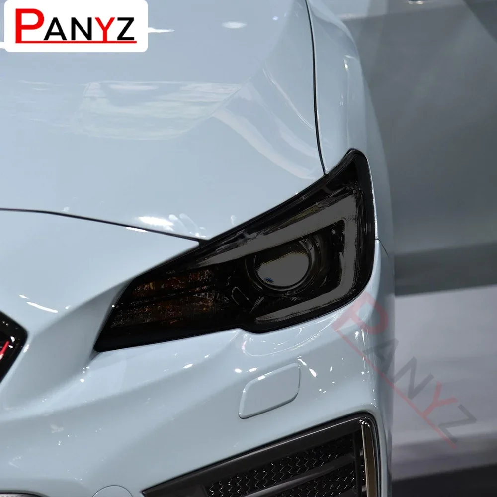 

2 Pcs Car Headlight Protective Film Headlamp Restoration Transparent Black TPU Sticker For Subaru WRX 2015-Present Accessories
