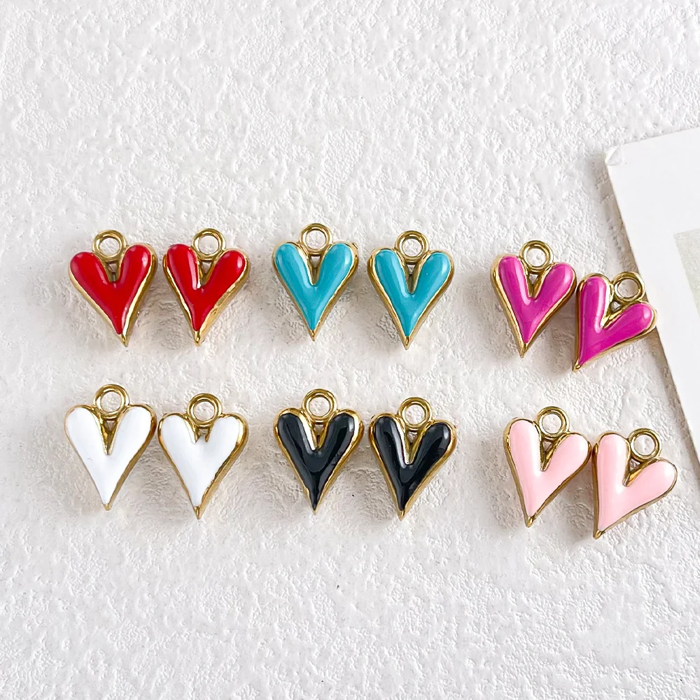 

Cordial Design, 40 шт., 11*16 мм, подвески для рукоделия/шармы из нержавеющей стали/в форме сердца/фурнитура и компоненты для украшений/Oli/ручная работа # 196312