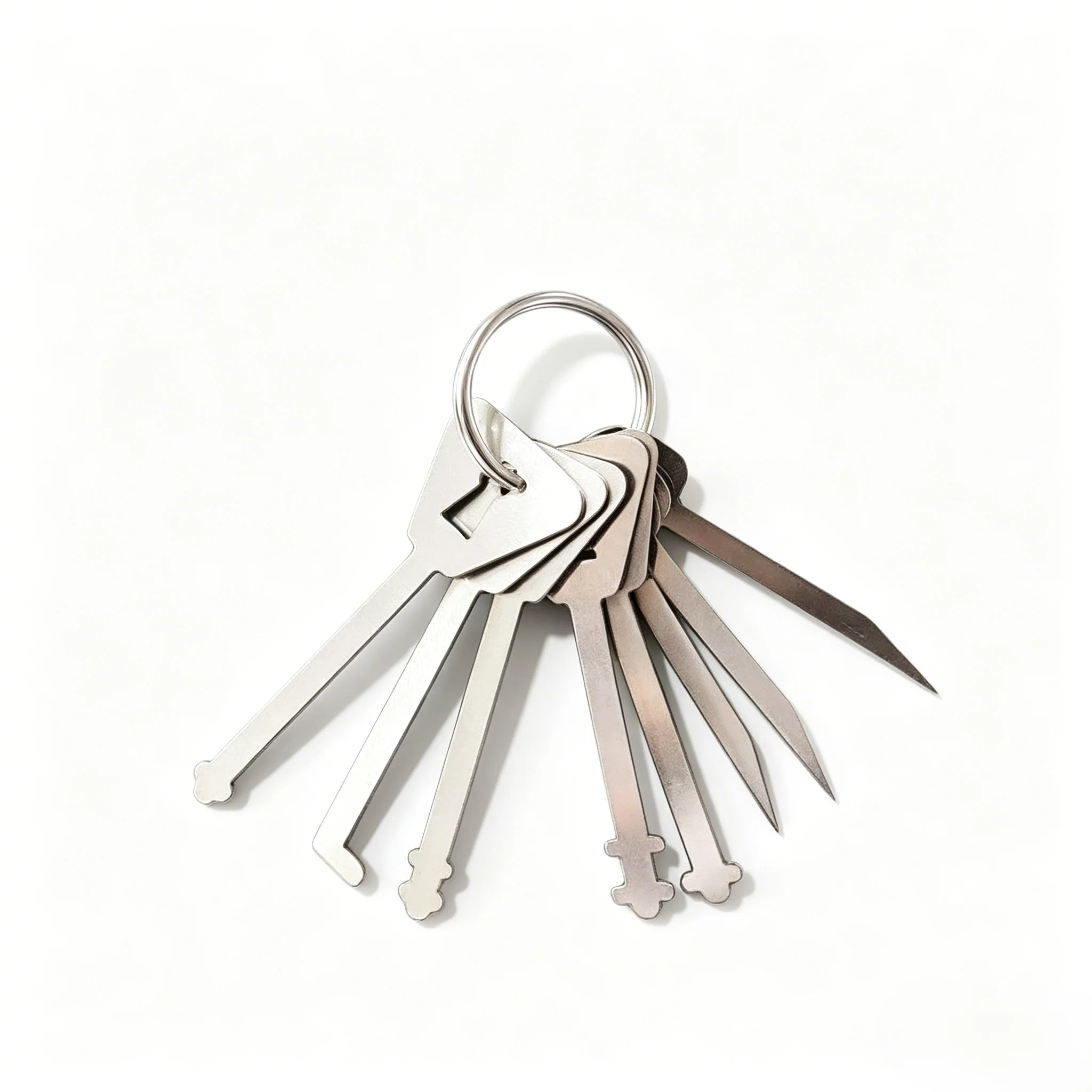Master Keys Skeleton Lock Hook Warded Pick Open Doors Key Set Tools for Door Lock Opening Keychain Master Key To Open All Doors