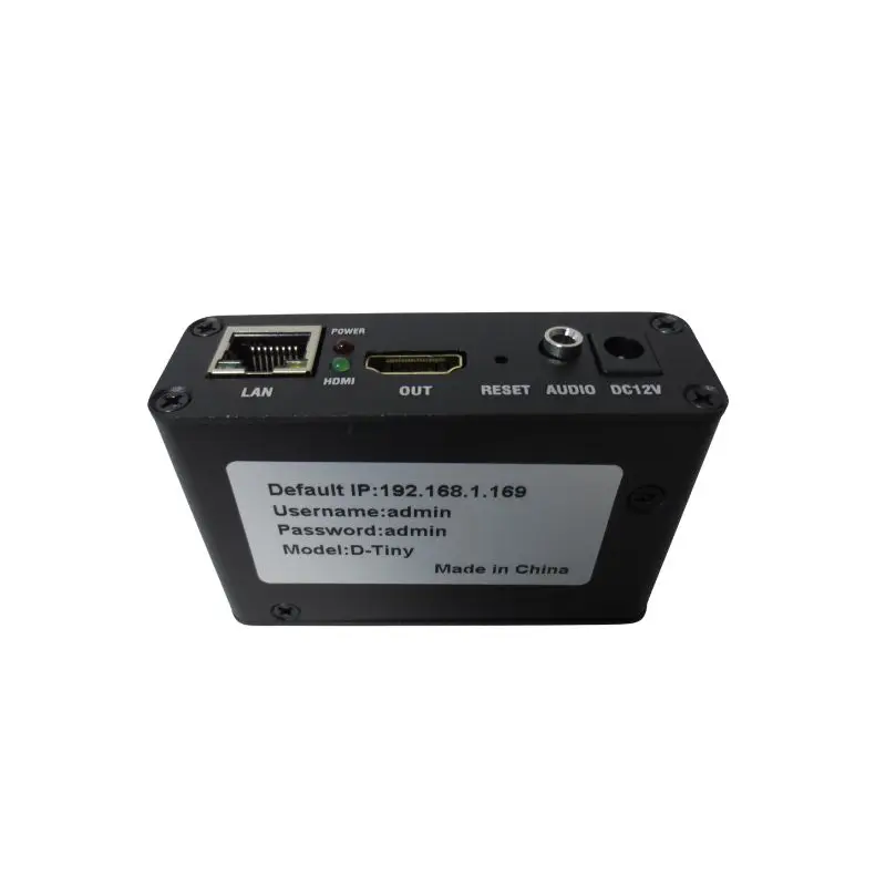 4K 30fps Ultra-Low Latency Video Streaming Decoder with 4-Channel Network Stream USB Video Decoding Quad-Screen Display