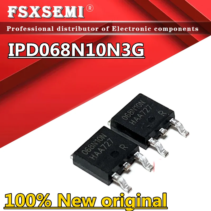 10pcs IPD068N10N3G 068N10N TO252 N channel mos