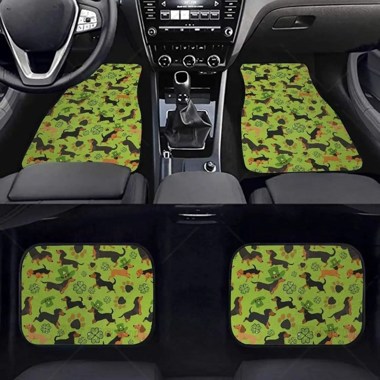 

Juego 4 Alfombrillas Para El Suelo L Perro San Patricio, Alfombrillas Para El Suelo L Coche Alta Resistencia, Alfombra Para E
