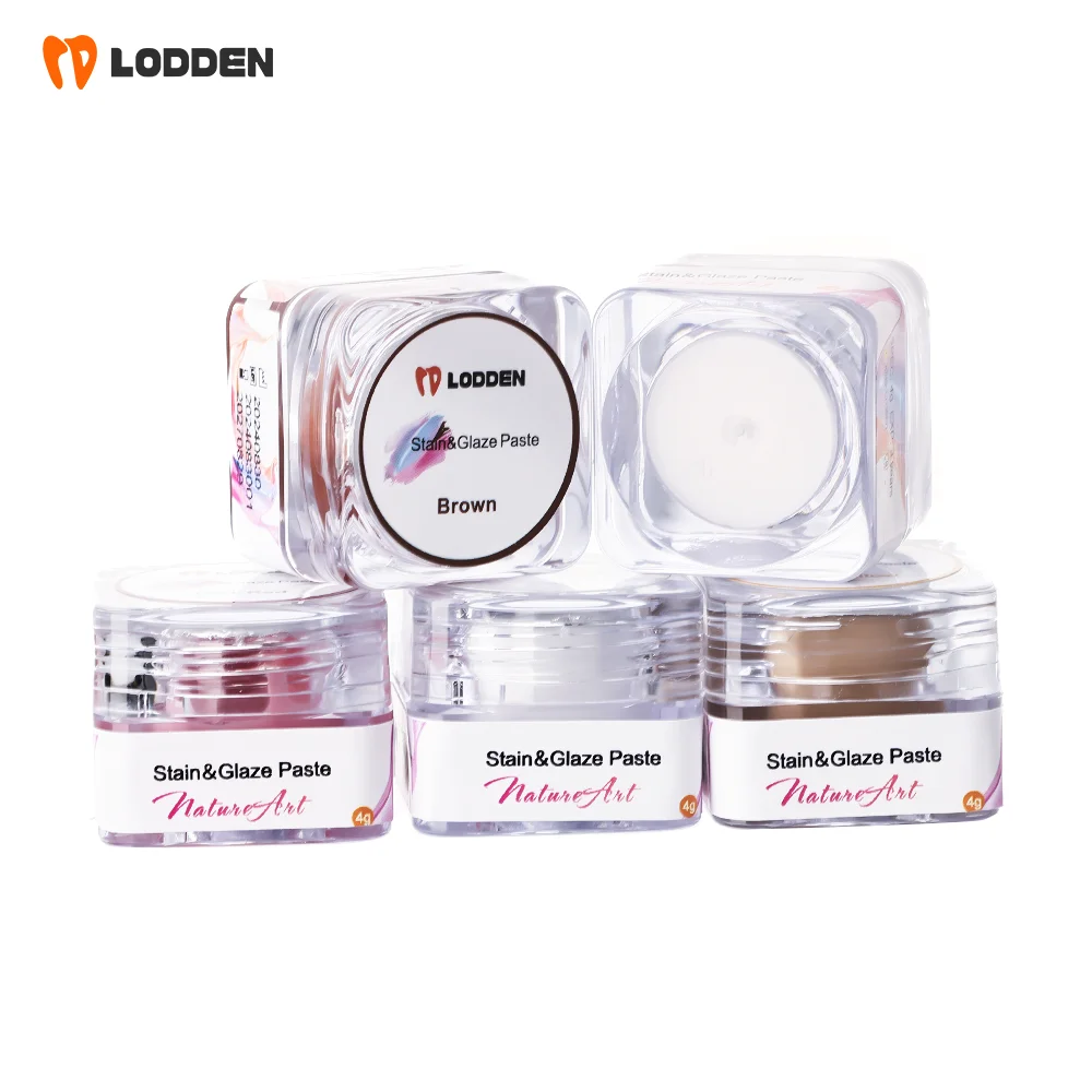 LODDEN Glazing & Staining Paste Dental Restoration Paste for all Ceramics Dental Lab Materials 4g/bottle