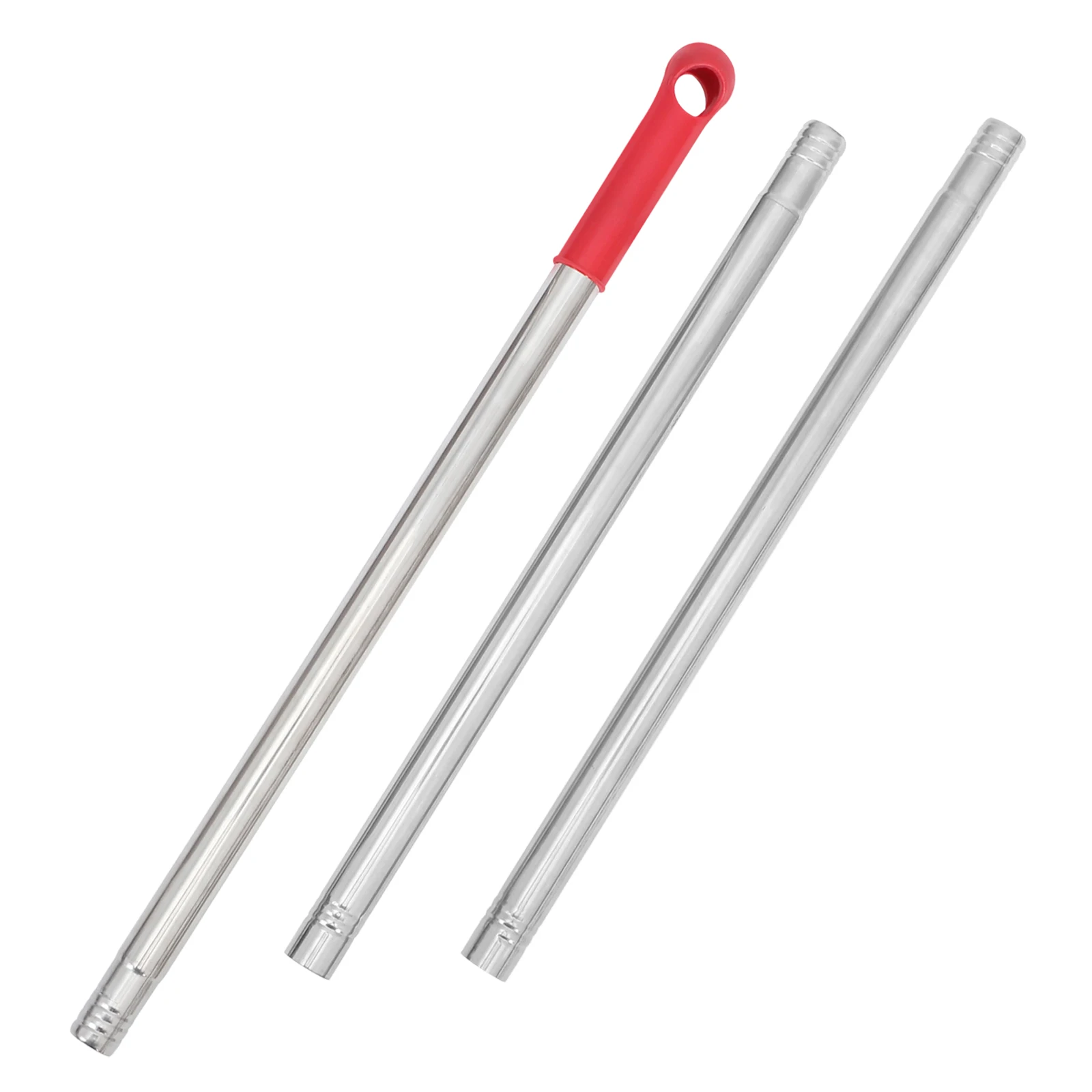 

Broom Rod Handle Replacement 105cm Stainless Steel Mop Stick for Floor Bathroom Cleaning Accessories Random Color