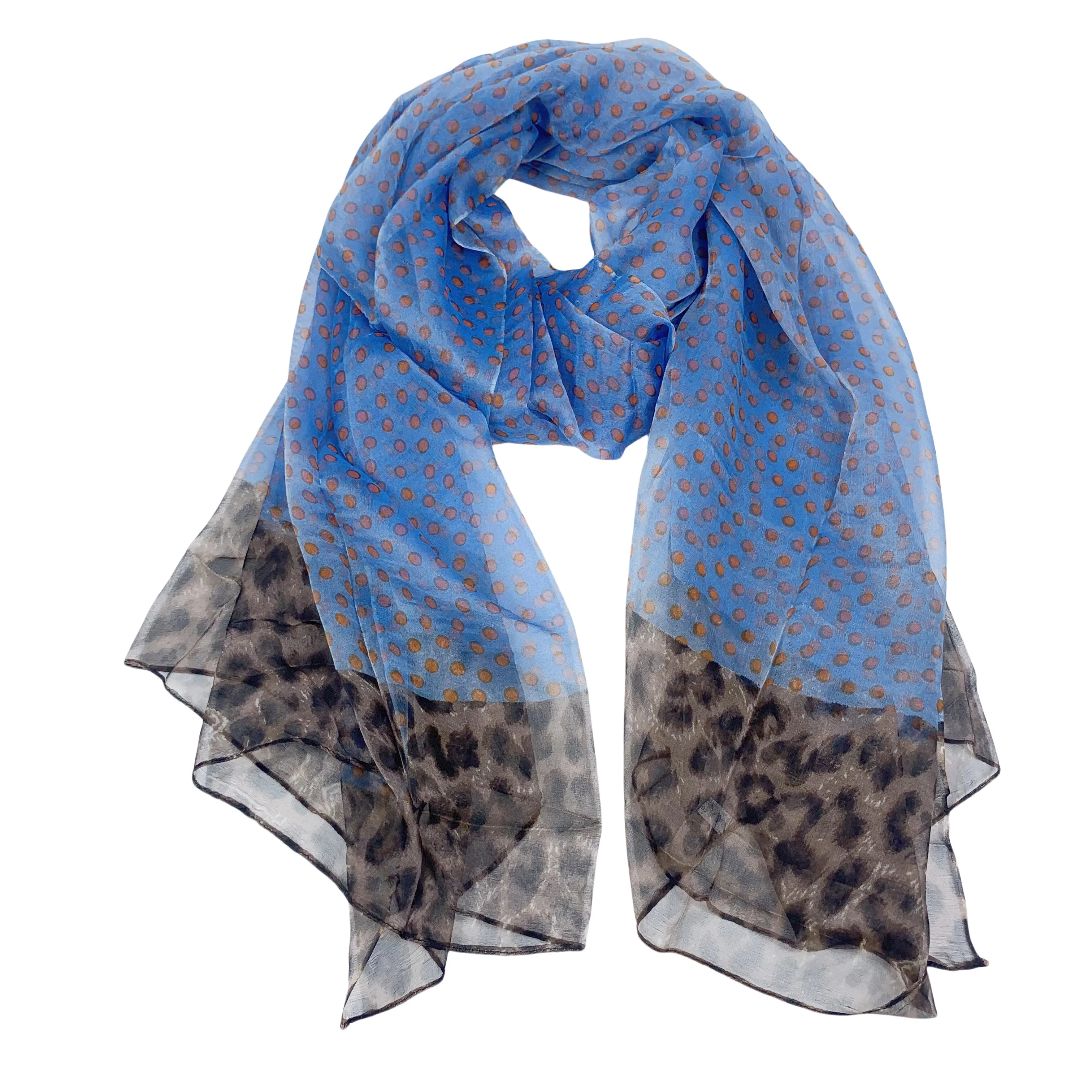 

100% pure silk scarf silk scarves brand new fashion scarves 105Cm*180Cm Neckerchief hijabs dot and leopard print