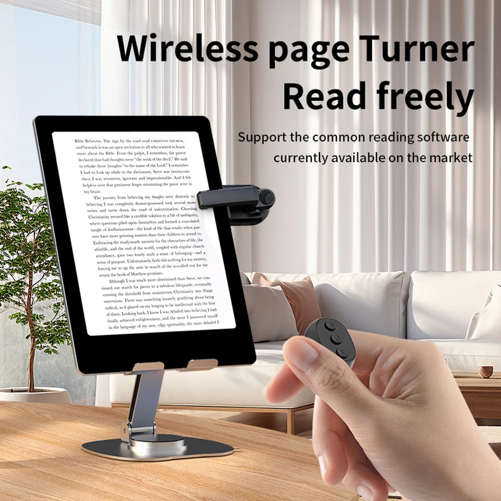 Remote Control Page Turners Lightweight Fingertip Ring RC Page Turners Wireless Remote Tablets Page for E-book Clicker Accessory