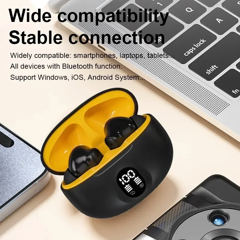 NEW S510 TWS Wireless Headphones LED Power Earphones Digital Display Headset Stereo Sound Bluetooth-compatible for Xiaomi image 4