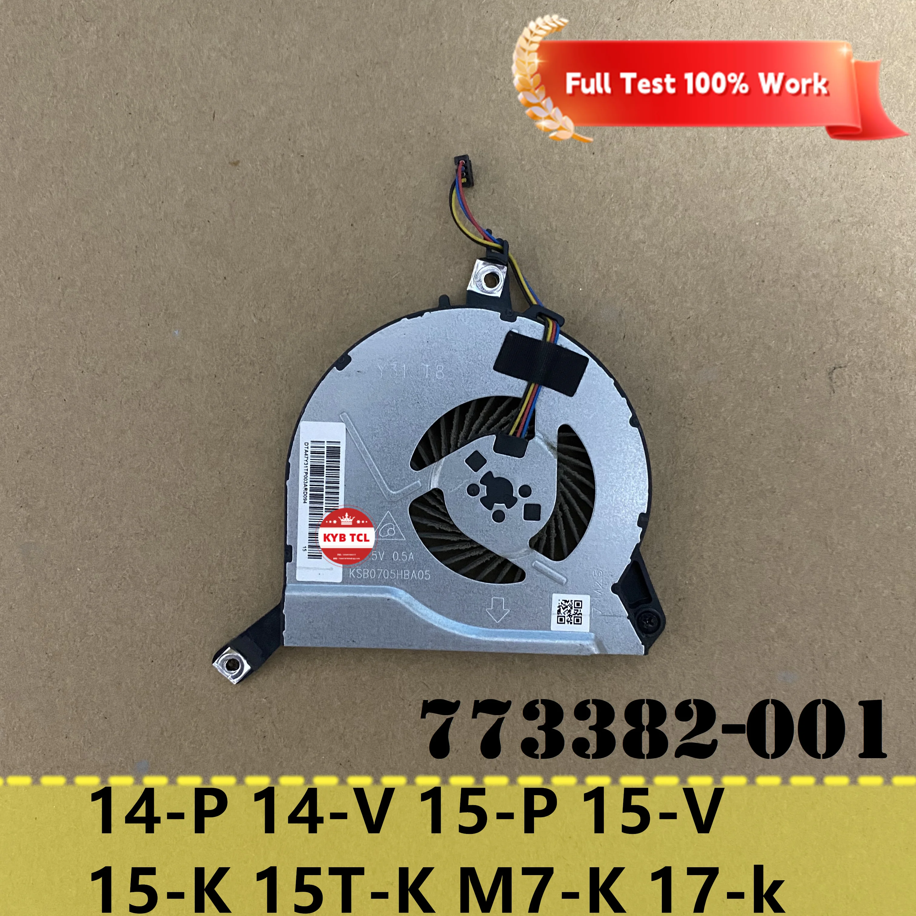 Laptop CPU Cooling Fan Notebook 773382-001 DTA47Y31TP003 For HP Pavilion 14-P 14-V 15-P 15-V 17-P 15-K 15T-K M7-K 17-K 17-k251na