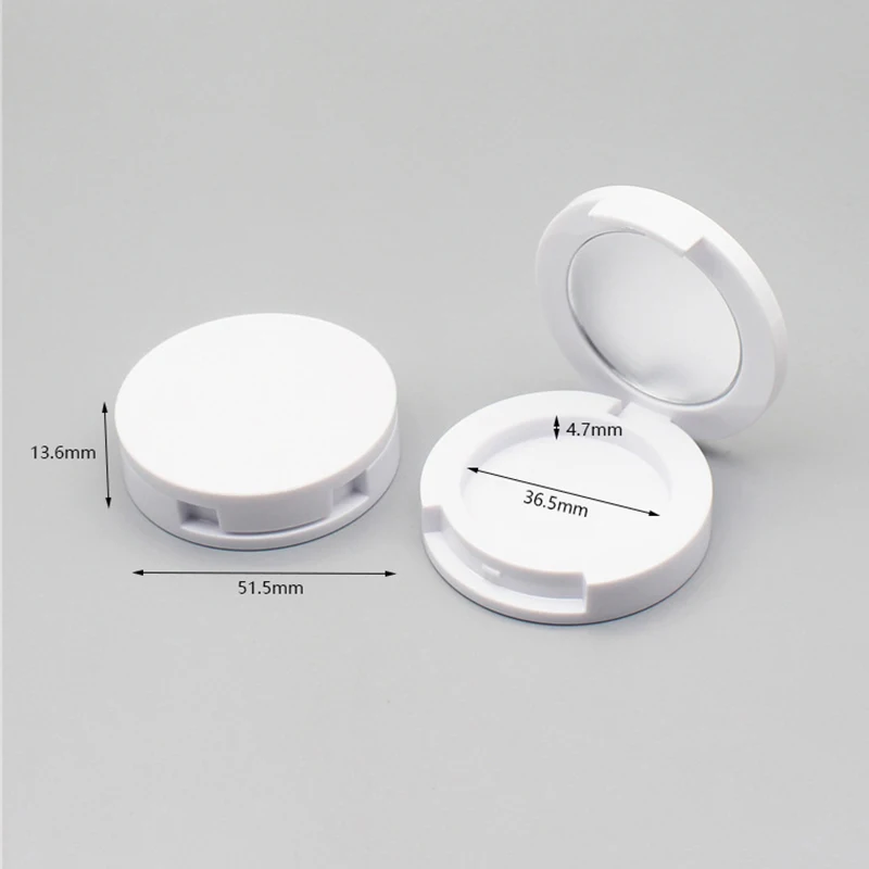 3pcs Portable Empty Palette Box With Mirror Round Blush Eyeshadow Container Cream Foundation Makeup Case DIY Cosmetic Tools