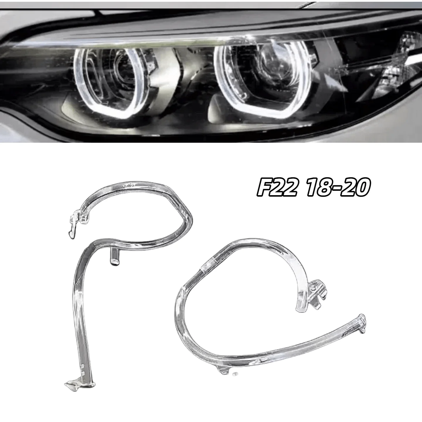 Daytime Running Light Strips DRL For BMW F22 M2 2 Series Coupe 2018 2019 2020 Low Configuration Headlight Tube Light Guide Plate