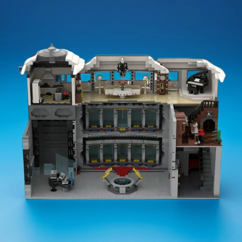 

5021 шт. Ironer Man Base MOC Marveler супергеройник Tech Headquarters образовательное здание DIY блоки игрушки на день рождения подарок