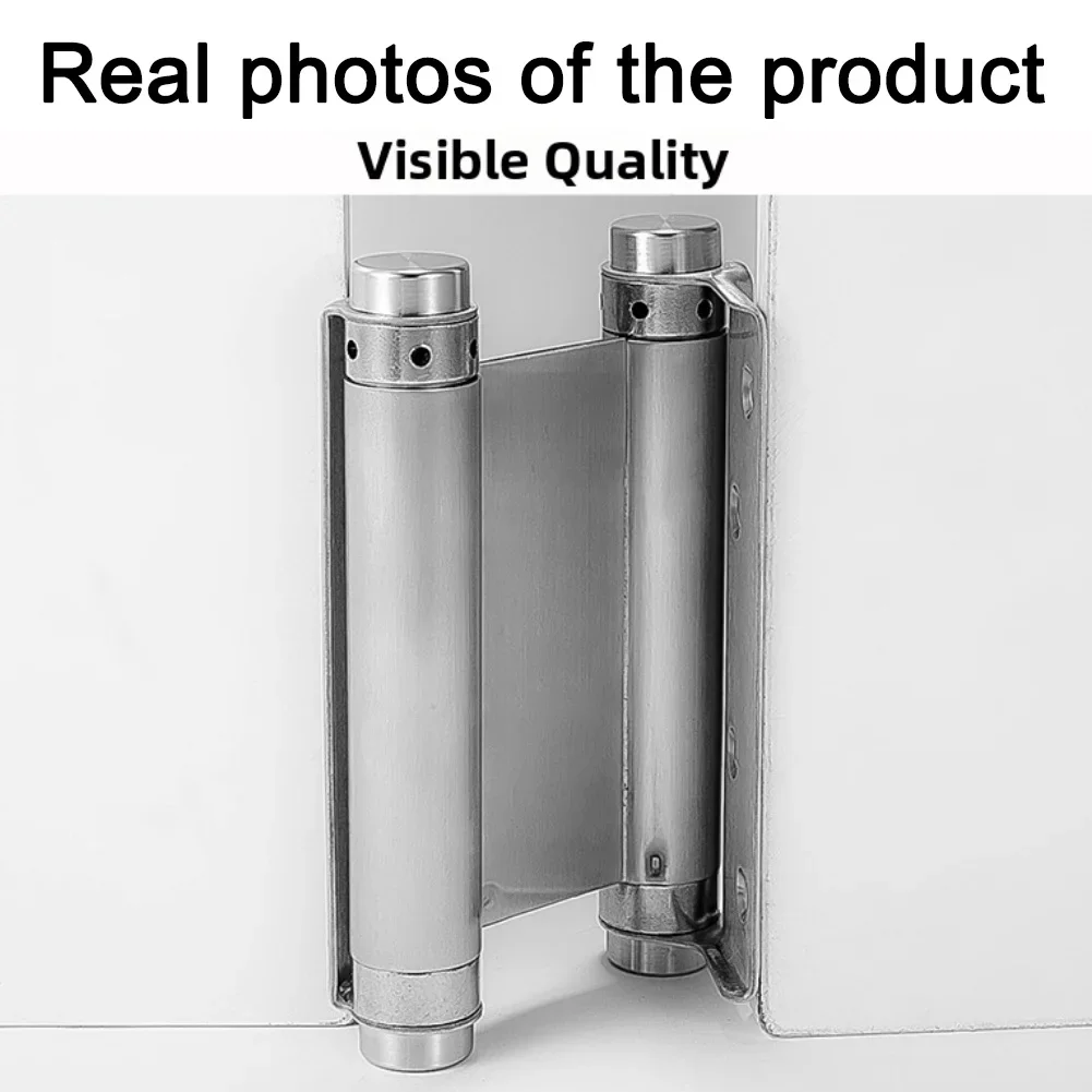 Double Spring Hinge Stainless Steel Two-way  Door Hinge Automatic Closing Hinge Cowboy Door Fence Dedicated ﻿