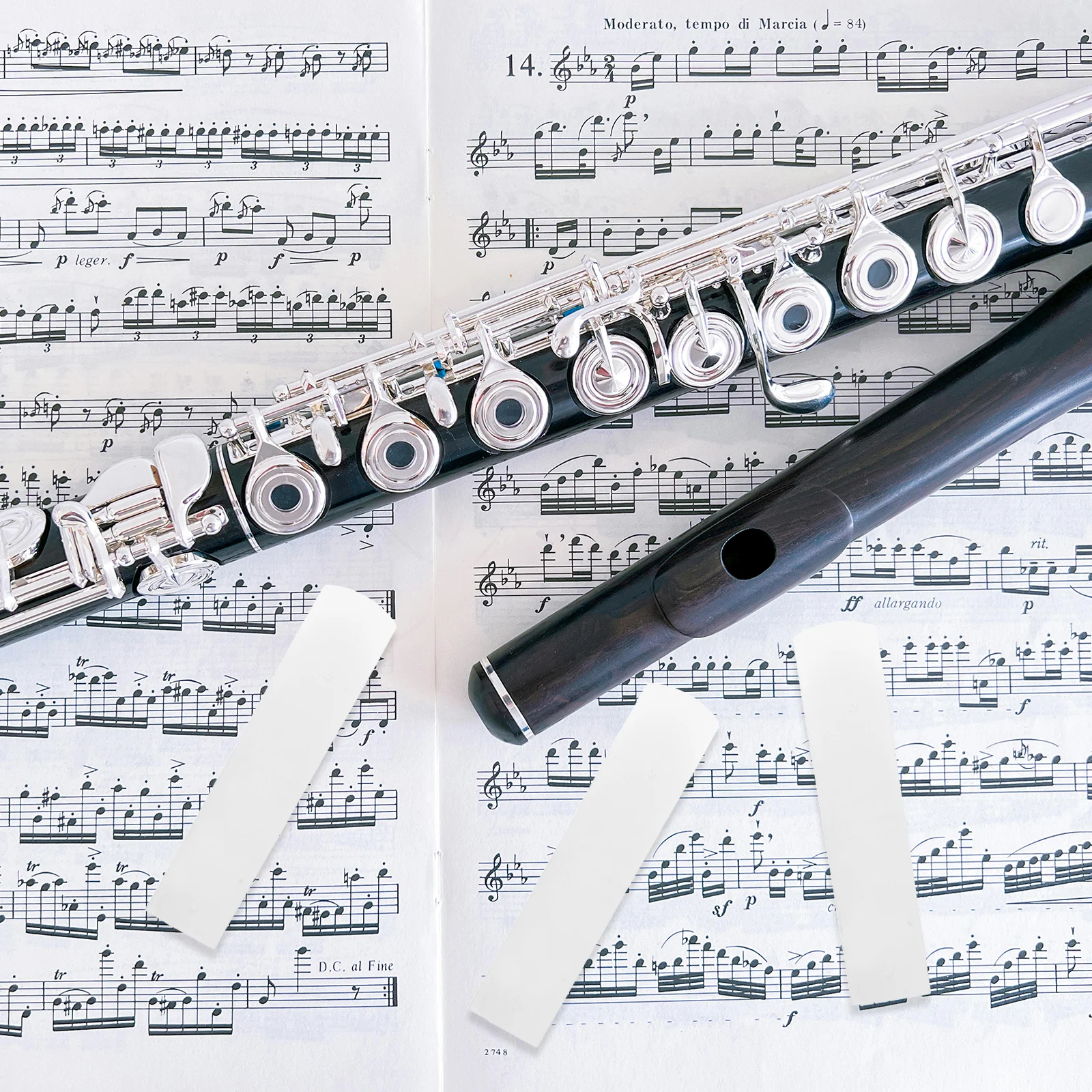 

3pcs Resin Clarinet Supplies Durable Compact Reeds Easy Install Replacement Accessories Music Instrument Component