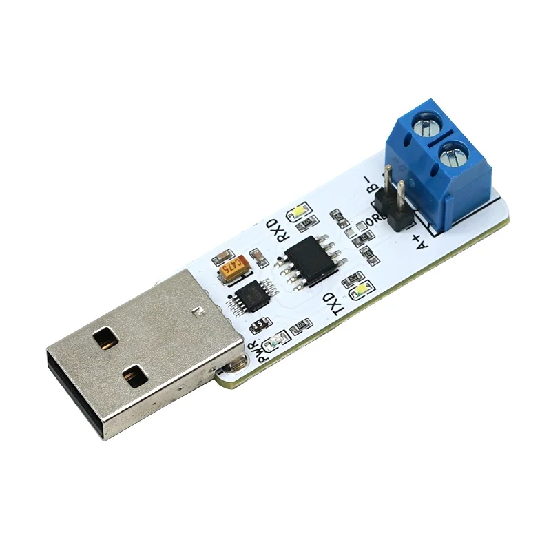 USB RS485 serial port module serial port communication converter bidirectional transmission with signal indicator