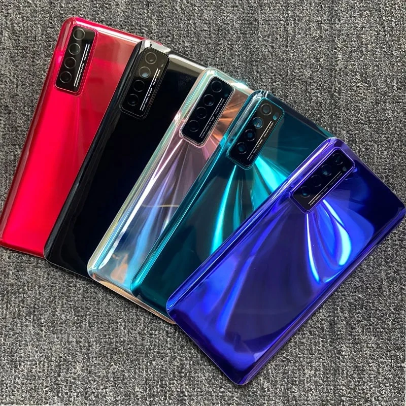 Прочная задняя крышка для Huawei Nova 7 5G, стеклянная задняя панель корпуса с линзой камеры + клейкая наклейка JEF-AN00 NX9 AN20