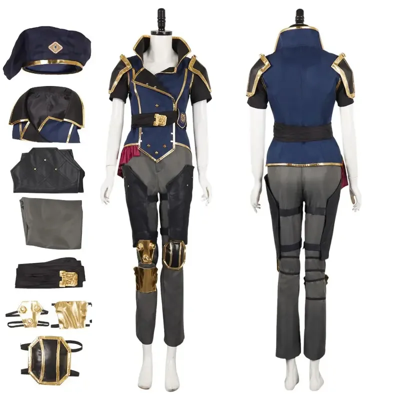 

Arcane Vi LOL Косплей Фантазия Костюм Маскировка для Женщин Униформа Шляпа Ролевая Игра Женская Одежда Хэллоуин Карнавальная Вечеринка Одежда