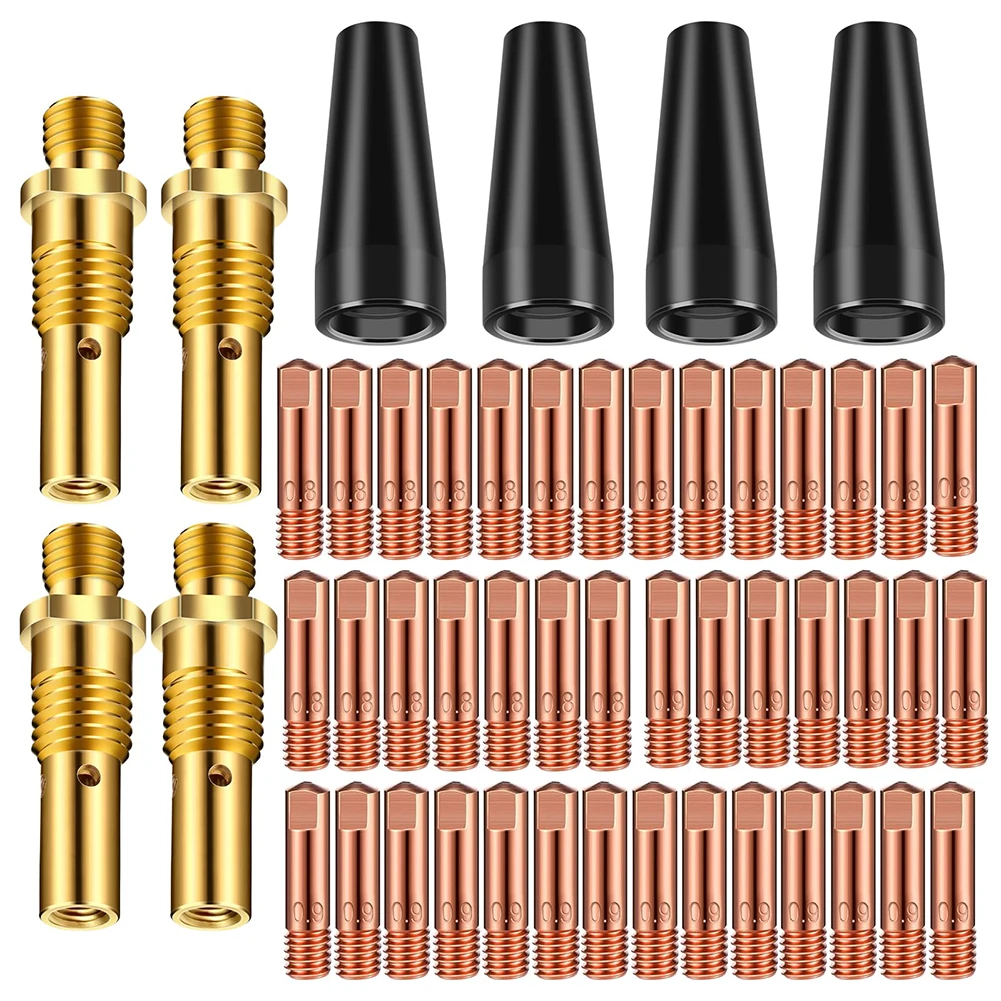 

Gas Diffusers Flux Core Nozzle Kit Home Welding Projects Copper Contact Tips Heat-resistant Material For Weld-Pak Series