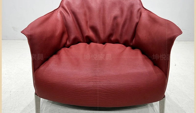 

Кресло Итальянский кожаный простой диван-кресло Стул для отдыха Мебель на заказ Уличная мебель для патио