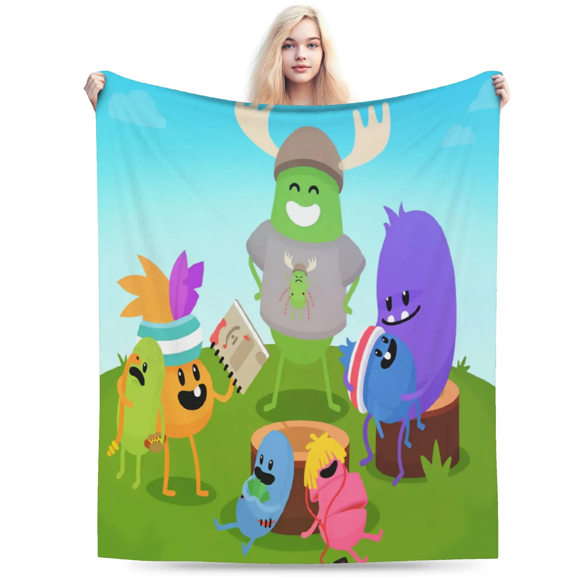 Dumb Ways To Dies  Blanket  Warm Novelty Plush Throw Blanket For Child Bedroom Flannel Bedspread Bed Cover