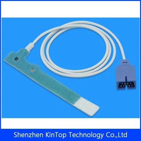 10 teile/los Kompatibel Neue MAX-N Einweg Neugeborenen/Erwachsene Spo2 Sensor Sonde für Nellcor Oximax DB9, Blau Schwamm Klebebahn