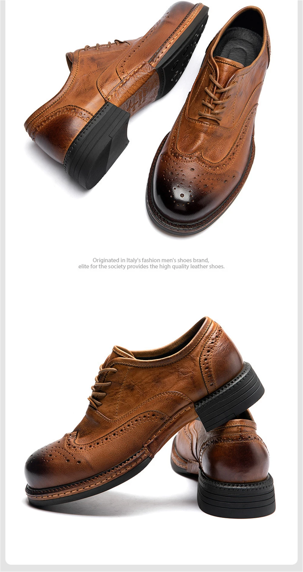 Zapatos Vintage de cuero genuino para hombre, zapatos de alta calidad, vestido Formal clásico de lujo para hombre, zapato clásico elegante italiano de Cuero de vaca negro