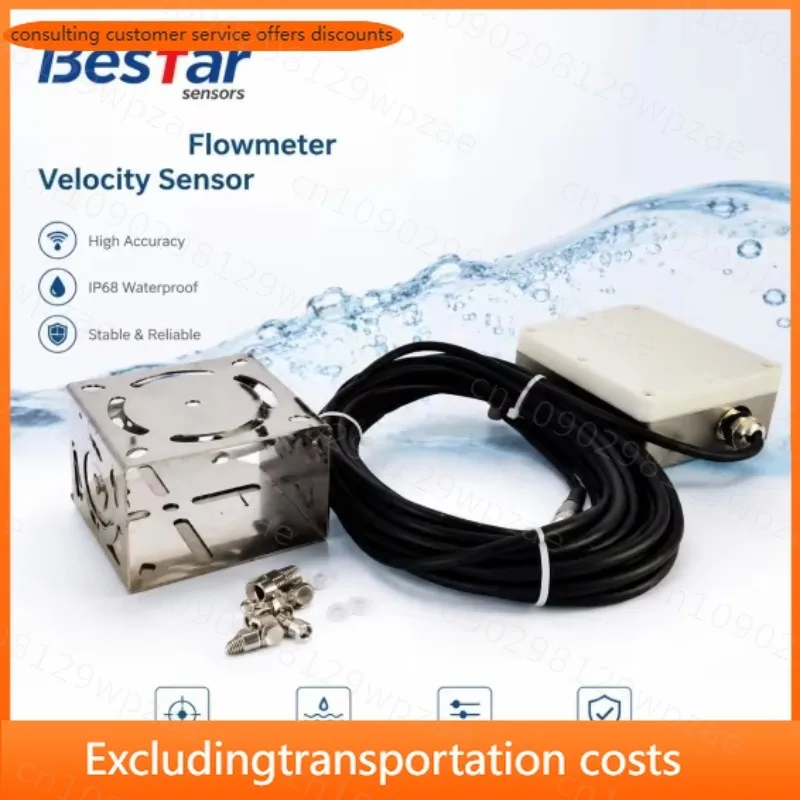 Factory Direct Smart Radar Velocity Sensor Water Flow Meter MODBUS Hydrological Monitoring System for Open Channel Pipeline