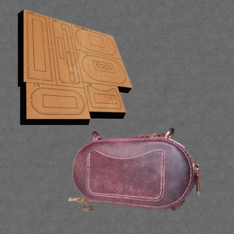 Steel Blade Wooden Cutting Die Slim Women Purse Mold DIY Handmade Leather Craft Cutting Tool