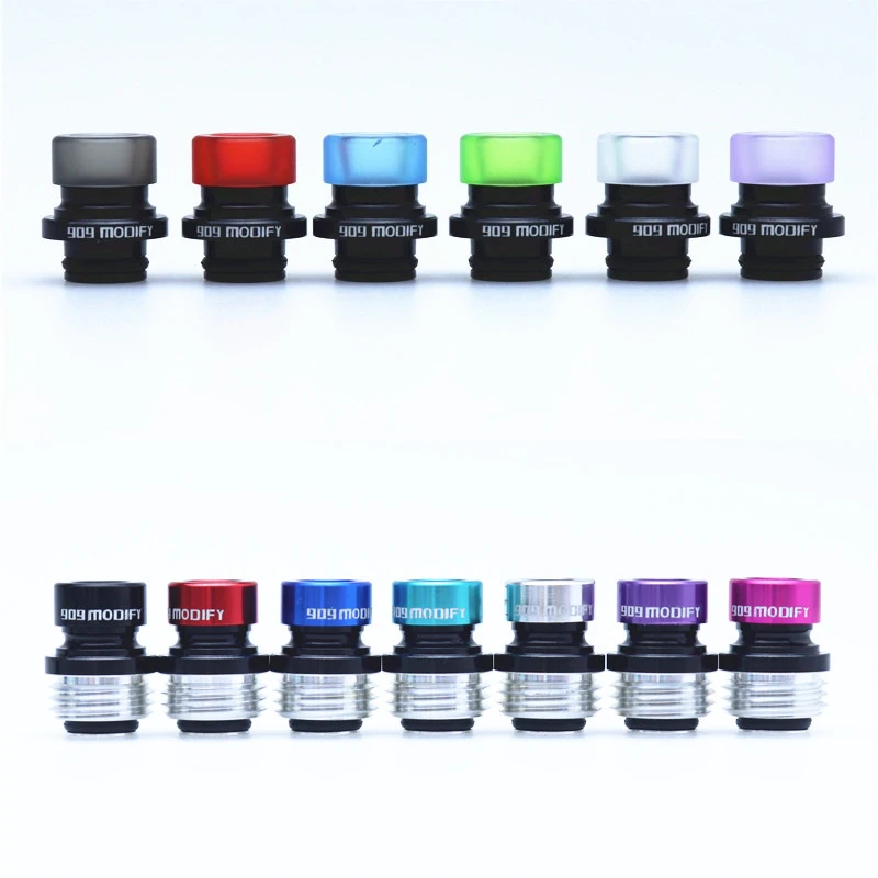1PC 909 moDIFY POM Acrylic Aluminum Multi color 510 BB Billet Box Drip Tip