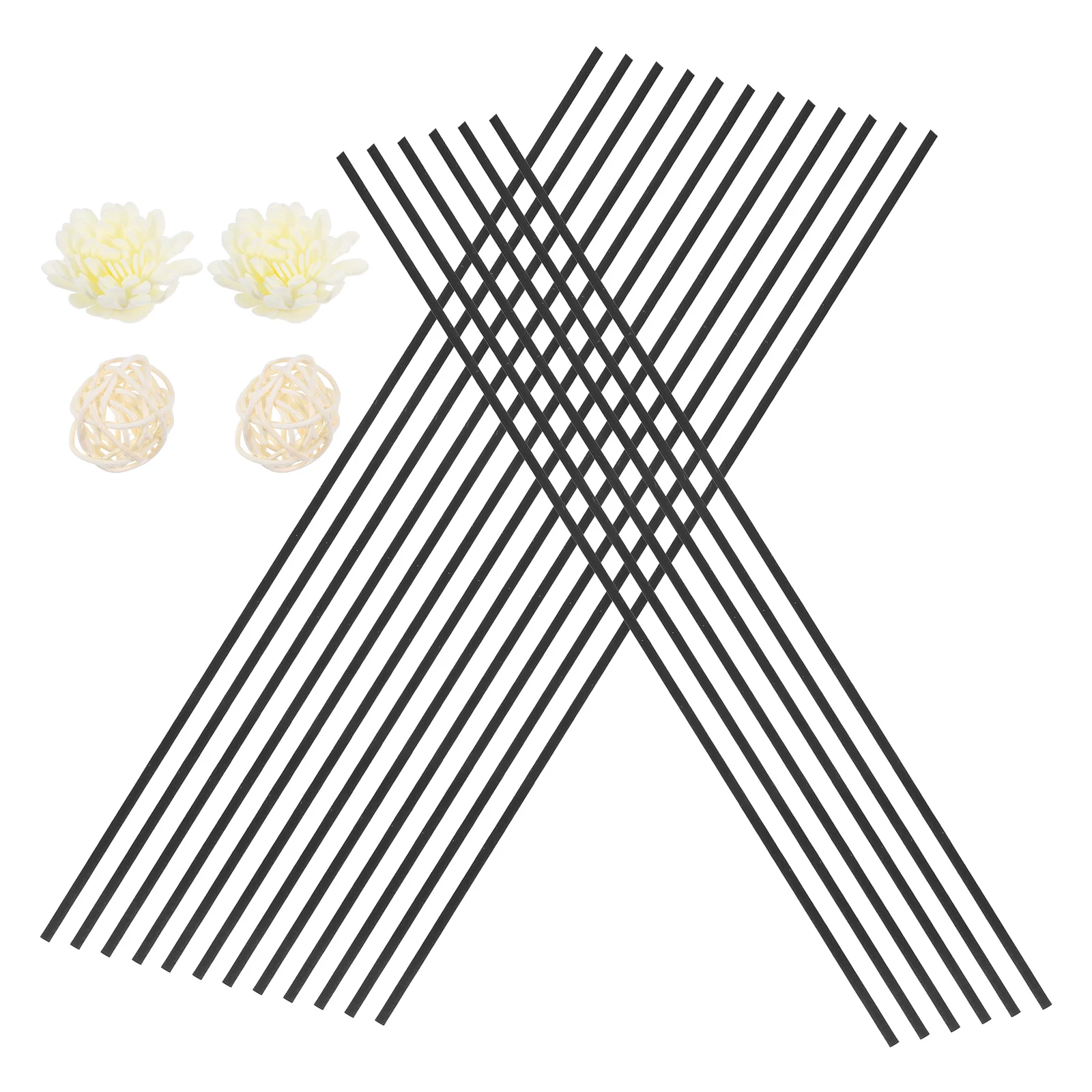

1 Set Flower For Home Aromatherapy Color Bedroom Living Room Office Long Lasting Natural Dried Fiber Rattan Sticks Replacement